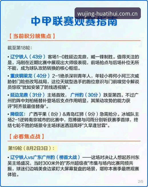 间歇期调阵型看数据，辽宁铁人后半程必备的换人逻辑